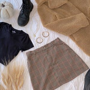 John Galt Plaid Miniskirt Size Small